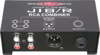 Galaxy Audio JIBR 2 to 1 Stereo RCA to XLR or 1/4" Combiner