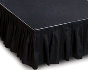 8' W x 24" L Black Stage Skirt