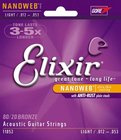 Elixir 11052 Light 80/20 Bronze Acoustic Guitar Strings with NANOWEB Coating