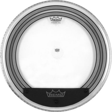 Remo PW1322-00 22" Clear Powersonic Bass Drum Head With Snap-On Dampening System