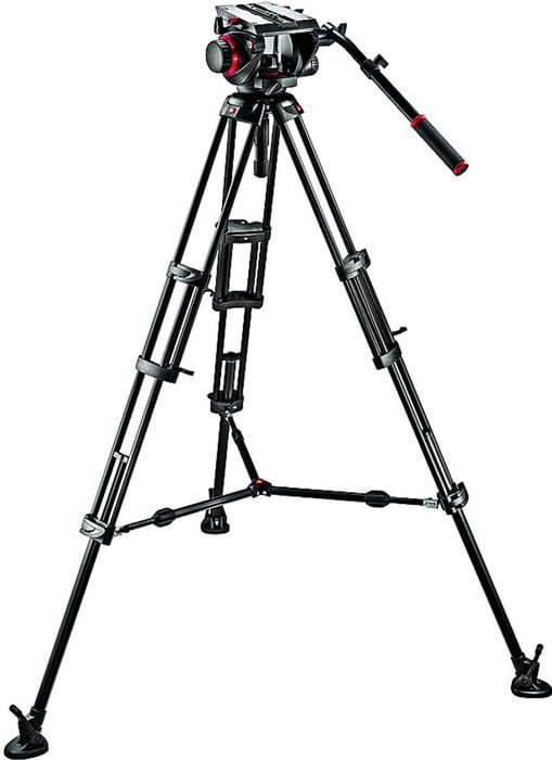 Manfrotto 509HD,545BK 509HD Video Head With 545B Tripod And Middle Spreader