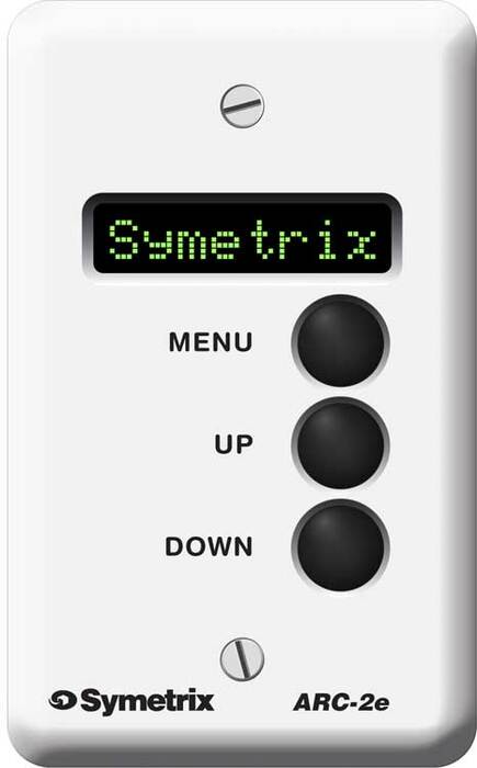 Symetrix ARC-2E Adaptive Remote Control Wallplate For Symnet, 8 Character Display