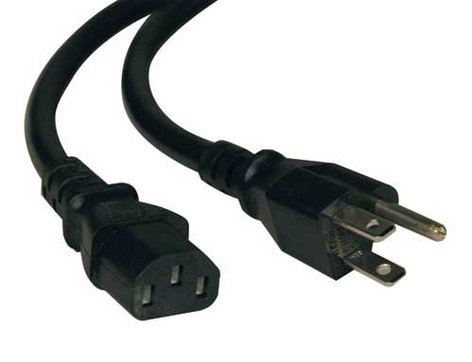 Tripp Lite P007-006 6' 14AWG Desktop Computer Power Cord, Black