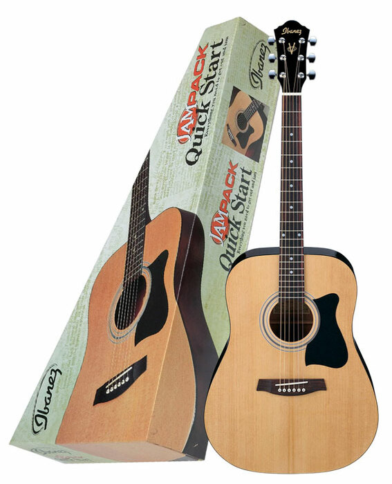 Ibanez IJV50 JamPackSolidTopAcoustic Jam Pack Acoustic Guitar Package