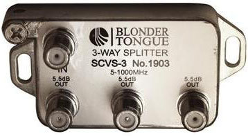Blonder-Tongue SCVS-3 1903 3-Way L-Style Splitter