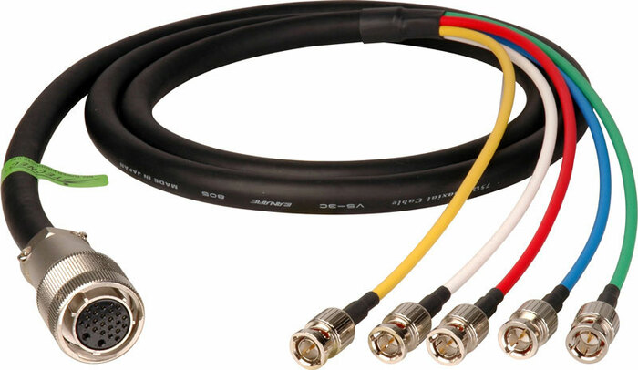 TecNec E26F-5BP-50 Hybrid Cable For JVC To 5 BNC, 50ft