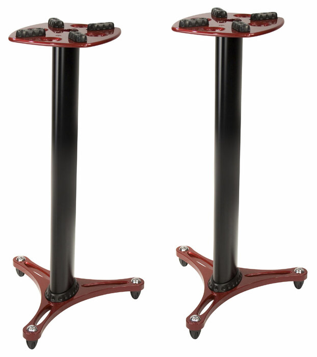 Ultimate Support MS-90-36R 36" Studio Monitor Stand Pair, Red
