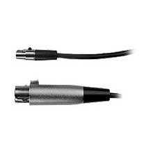 Shure WA310 4' Mic Adapter Cable For Bodypack Transmitters, TA4F To XLRF Connector