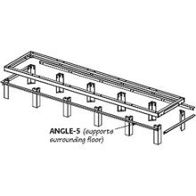 Middle Atlantic WANGLE-1 Raised-Floor Support Angles (1 Pair)