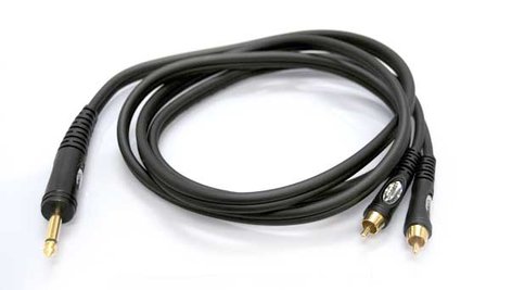 Whirlwind TS2R03 3' 1/4" TS To Dual RCA-M Cable