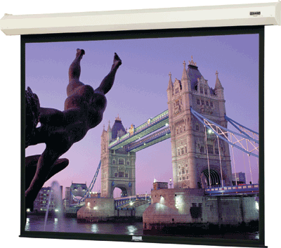 Da-Lite 79016LS 52" X 92" Cosmopolitan Electrol Video Spectra 1.5 Projection Screen, LVC