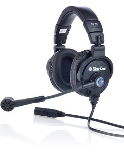 Clear-Com CC-400-X6 Double Ear Headset, 6-pin Male XLR