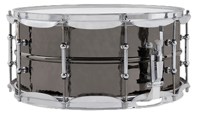 Ludwig LB417KT 6.5" X 14" Black Beauty Nickel Plated Hammered Brass Shell Snare Drum