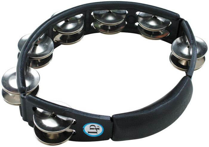 Latin Percussion LP150 Cyclops Handheld Tambourine In Black With Steel Jingles