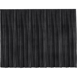 Da-Lite 36795 192" X 132" Ultra Velour Drapery Panel, Black