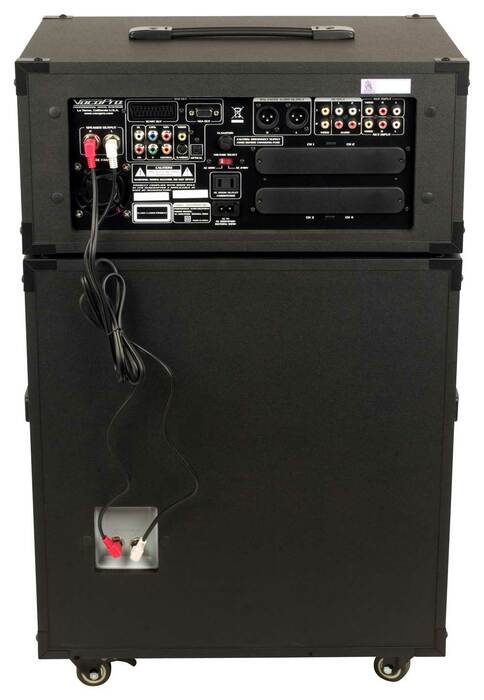 VocoPro CHAMPION-REC-4 Portable PA System With VHF Module Set 4 With 2 VHF Microphones