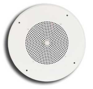 Bogen S86T725PG8W 8" Ceiling Speaker With Transformer With Grille, 4W, 25V/70V