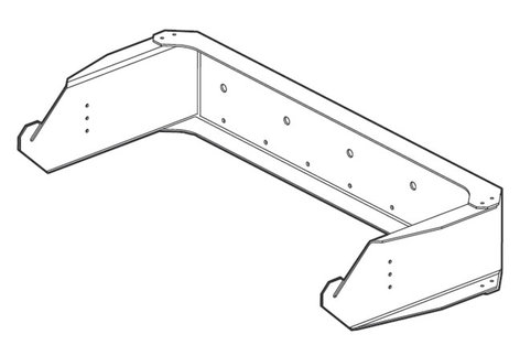 EAW UBKT-V6U U-Bracket For VFR Speakers In Black