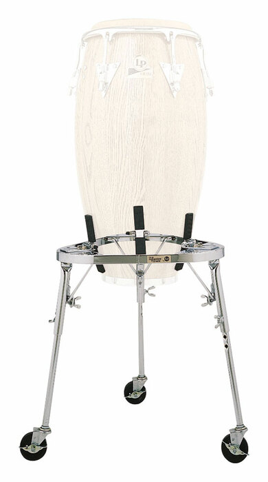 Latin Percussion LP636 Collapsible Cradle Conga Stand With Legs And Wheels