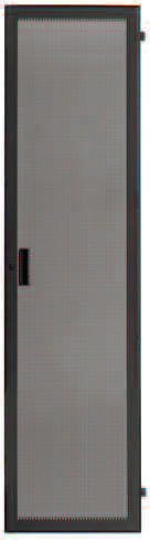 Lowell LRD-44FV Fully Vented Rear Door For 44 Unit Racks, Locking, Black