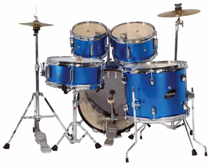 Ludwig LJR106 5-Pc Junior Drum Kit With Hardware And Cymbals