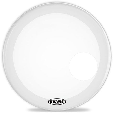 Evans BD22RSW 22" EQ3 Resonant Drum Head In White