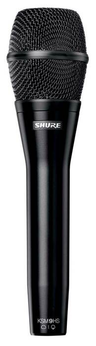 Shure KSM9HS Dual-Pattern (Hypercardioid/Subcardioid) Condenser Handheld Vocal Mic, Black