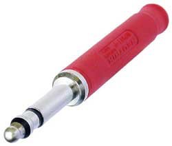 Neutrik NP3TT-P-R TT Bantam Patch Cable Plug, Red Housing