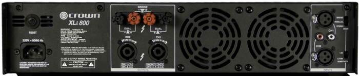 Crown XLi 800 2-Channel Power Amplifier, 300W At 4 Ohms