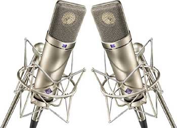 Neumann U 87 Ai/Z-STEREOSET Matched Pair Of Large Diaphragm Multipattern Condenser Microphones With Accessories, Nickel