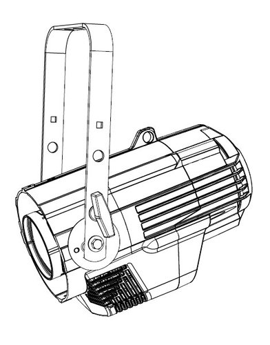 ETC Source Four LED Tungsten 3000K LED Ellipsoidal Light Engine With Stage Pin Cable