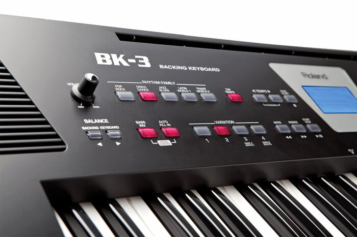 Roland BK-3-BK Arranger - Black 61-Key Arranger Keyboard