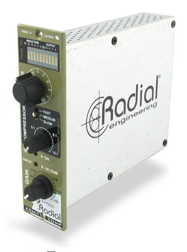 Radial Engineering Komit Single Knob Compressor With Bridge Diode Distortion Limiter And Brick Wall