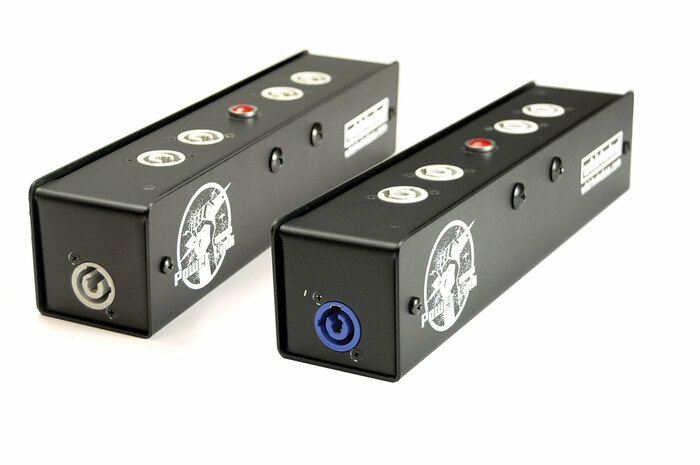 Whirlwind PL1-420-NAC3 Power Link Box With Powercon In / Out And 4 Powercon Receptacles