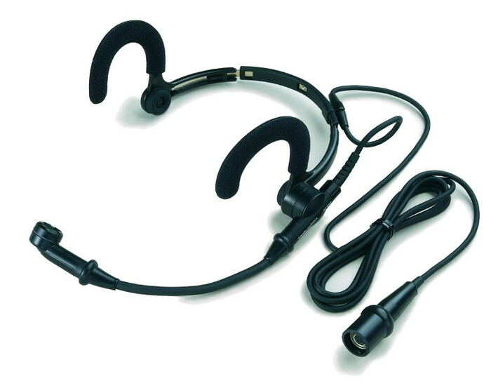 Audio-Technica AT889cW Noise-Cancelling Condenser Headworn Mic With 4-pin CW Connector