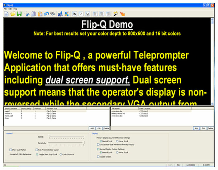 Jony Jib JP-FLIP-Q-PRO JP Flip-Q Pro Teleprompter Reversing/Scrolling Software