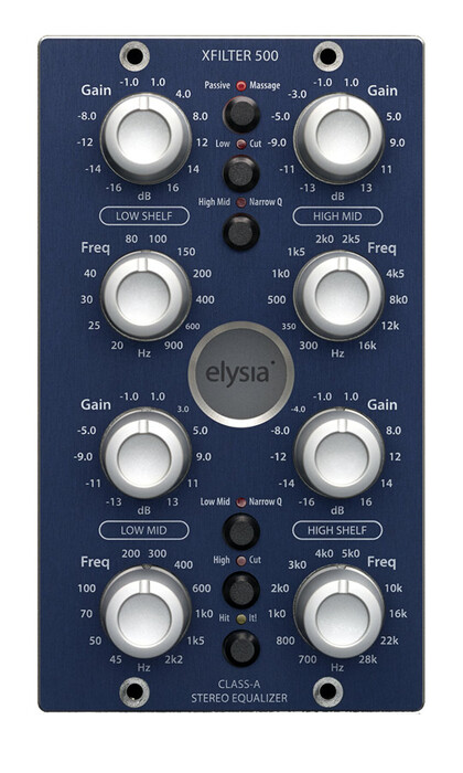 Elysia xfilter500 Stereo Parametric EQ For The 500 Series Format