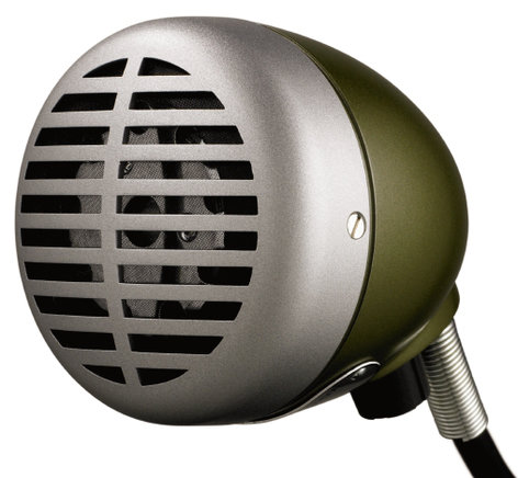 Shure 520DX "The Green Bullet" Omni Dynamic Mic For Harmonica