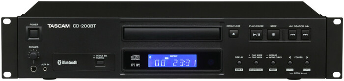 Tascam CD-200BT Rack-Mount CD Player With Integrated Bluetooth Receiver