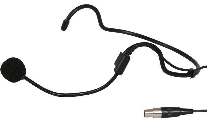 Galaxy Audio HS-U3BK Headworn Mic, Wrap-Around, Unidirectional, Black