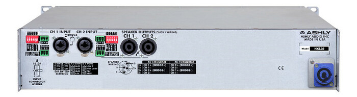 Ashly nX3.02 2-Channel Power Amplifier, 3000W At 2 Ohms