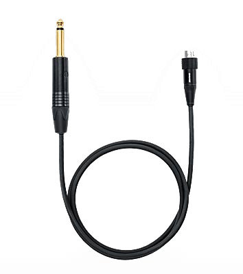 Shure WA305 2' Instrument Cable, 1/4" Connector To TA4F For Bodypack Transmitters