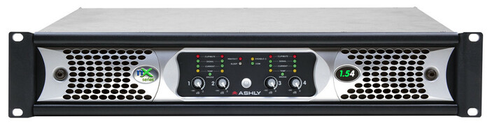 Ashly nXp1.54 4-Channel Network Power Amplifier, 1500W At 2 Ohms With Protea DSP