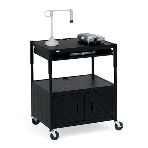 Bretford Manufacturing ECILS3-BK Cabinet Projector Cart