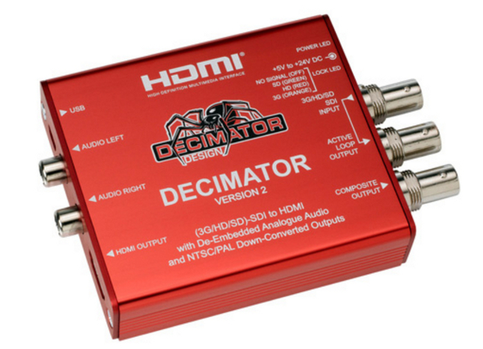 Decimator DECIMATOR 2 Miniature 3G/HD/SD-SDI To HDMI Converter