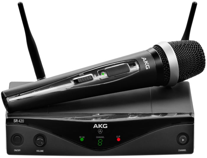 AKG WMS420 Vocal Set Wireless Microphone System With HT420 Handheld Transmitter