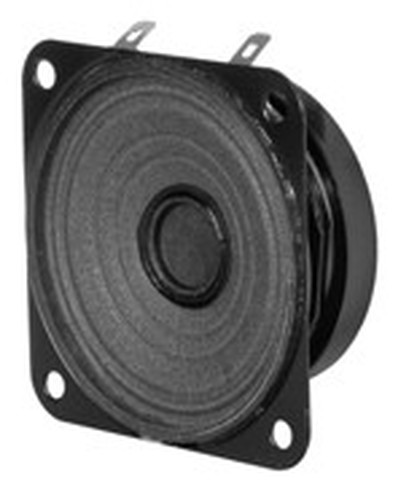 Quam 30C25Z80T 3" Moisture-Resistant Micro Square General Purpose Loudspeaker