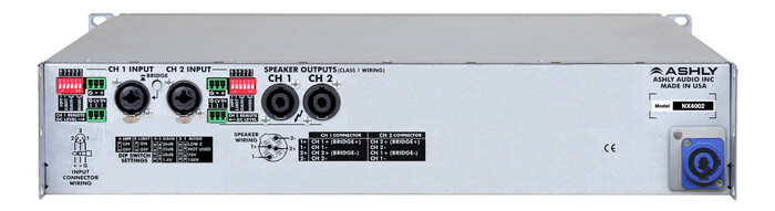 Ashly nX4004 4-Channel Power Amplifier, 400W At 2 Ohms