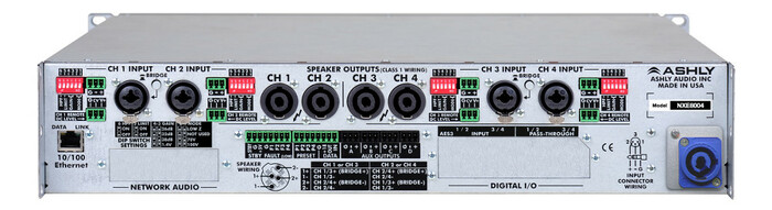 Ashly nXe8004 4-Channel Network Power Amplifier, 800W At 2 Ohms