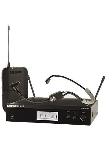 Shure BLX14R/SM35-J10 BLX Series Single-Channel Rackmount Wireless Mic System With SM35 Headset, J10 Band (584-608MHz)